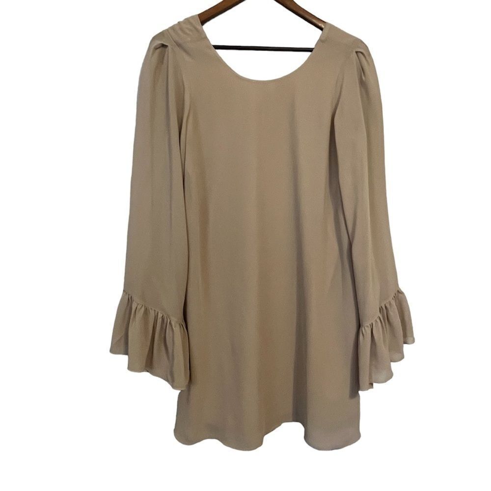 Show Me Your Mumu Tan Long Sleeve Dress
